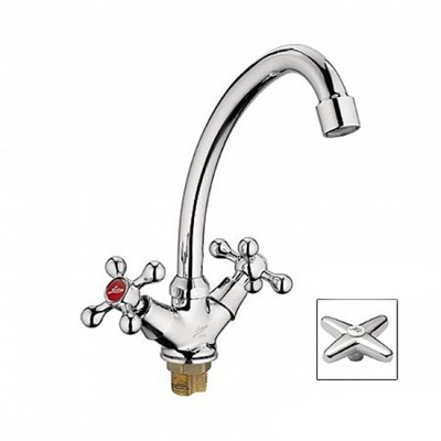 Смеситель для кухни 1/2 кер L5920 Ledeme с лат.гайкой, латунь 516850