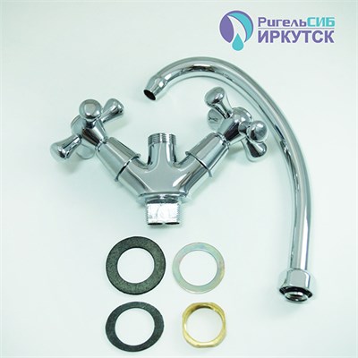 Смеситель для кухни 1/2 кер Иркутск ГП-К-24 КРЕСТ 505242