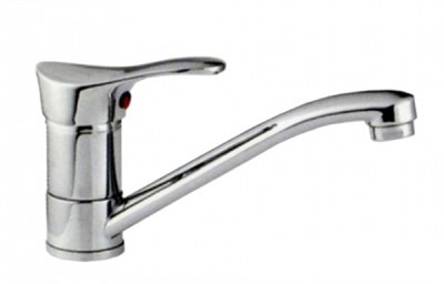 Смеситель для кухни 35к F4514-В FRAP (плоский пов.излив, п/шпильку, хром, силумин) 509389