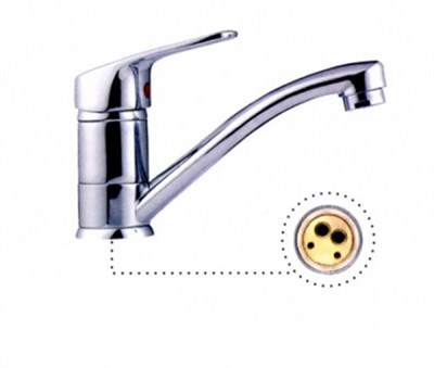 Смеситель для кухни 35к L4516 Ledeme б/отв, латунь 502738