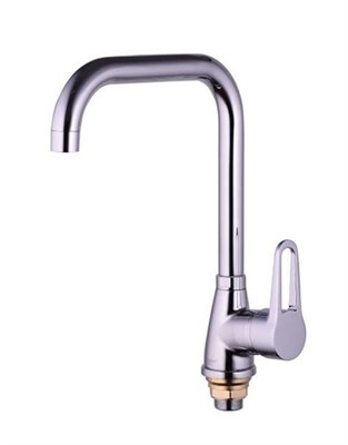 Смеситель для кухни 35к Glauf ZOP4-A045 высокий излив, бок. ручка, п/гайку 525247