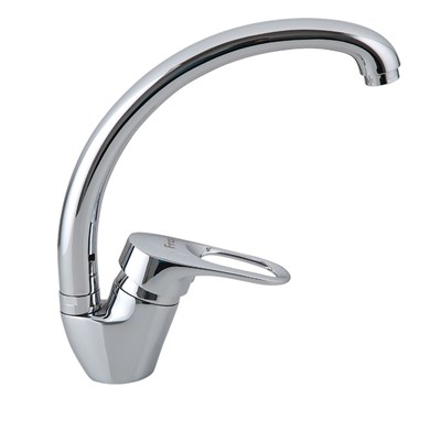 Смеситель для кухни 40к F4104-2 FRAP (выс.пов.излив, п/гайку, хром, латунь) 518428