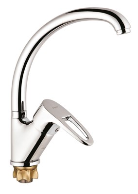 Смеситель для кухни 40к Glauf 9G4-A180 ЛАТ бок. ручка, п/гайку 511458