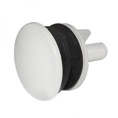 Заглушка для умывальника d50мм БЕЛАЯ 121550