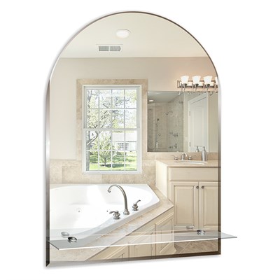 Зеркало MIXLINE "Аркада-Люкс" 490*670 (ШВ) с полкой и фацетом 525015