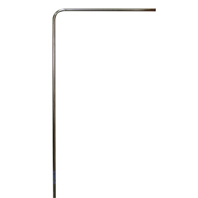 Карниз для в/к 0.8*1,80 "Угловой хром" цельнометаллический 00000844