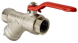 Кран с фильтром шаровой 1/2'' вн/вн рукоятка VALTEC VT.292.N.04 509708