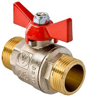Кран шаровой 1'' нар/нар бабочка VALTEC VT.219 524214