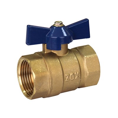 Кран шаровой 1/2'' вн/вн бабочка ZOX/RM-L 519277