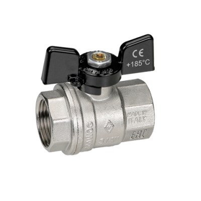 Кран шаровой 1/2'' вн/вн бабочка BUGATTI серия OREGON 302 (Италия) 502912