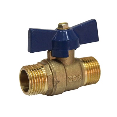 Кран шаровой 1/2'' нар/нар бабочка ZOX/RM-L 519282