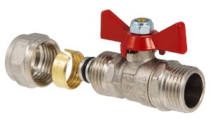 Кран шаровой для м/п трубы 1/2'' х 16 нар/ц VALTEC VT.341.N.1604 522892