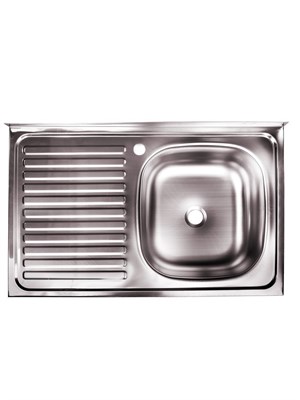 Мойка 80х50 (0,4) прав вып 1 1/2 Эконом (глуб. 13см) 503443