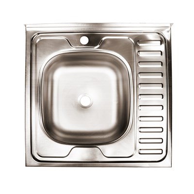 Мойка 60х60 (0,4) лев вып 1 1/2 Эконом (глуб. 13см) 310355