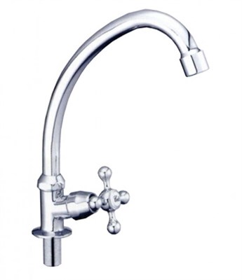 Смеситель для раковины/мойки 1/2 кер F4108 FRAP МОНО (выс.пов.излив, п/гайку, ХРОМ, силумин) 509393