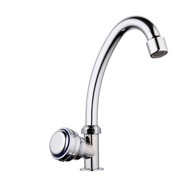 Смеситель для раковины/мойки 1/2 кер F4195 FRAP МОНО (выс.пов.излив, п/гайку, ХРОМ, силумин) 509375