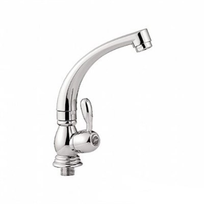 Смеситель для раковины/мойки 1/2 кер L4196 Ledeme ручка-флажок моно, силумин 502174