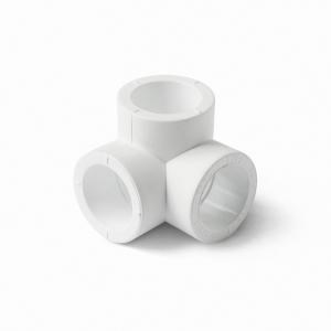 PP-R Тройник двухплоскостной Белый  20 873153