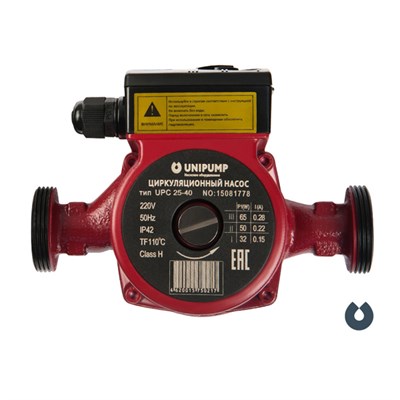 Насос циркуляционный UNIPUMP UPC 32-40 180, с гайками 514205