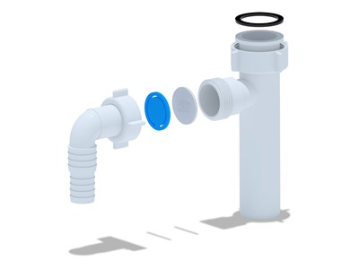 Отвод для стир. машин 1 1/4*32 М220 АНИ пласт 508502