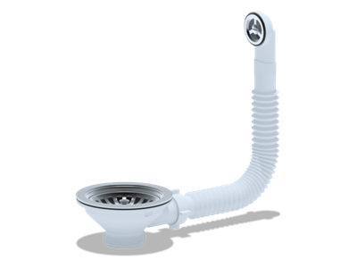 Перелив Ани д/мойки 3 1/2(диам.90мм) N320S АНИ пласт гибкий круг.вертик.корпус 525319