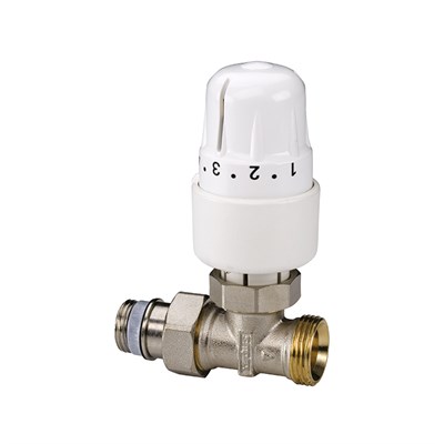 Вентиль в комплекте с термостатической головкой, прямой 1/2 х 3/4 ЕК 875684