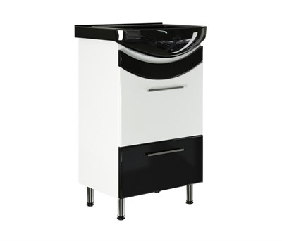 Тумба д/ванной "РАДУГА-52" черная под раковину Альфана-52 (ОК) 522467