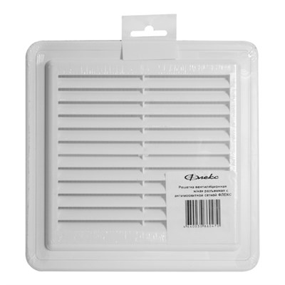 Решетка вентиляционная 200х200 ж/нак разъем с москитной сеткой ФЛЕКС 513169