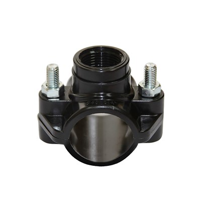 Седелка ПЭ с внут. труб. резьбой 32 - 3/4" 2 болта (обж.) ТПК-АКВА 520984