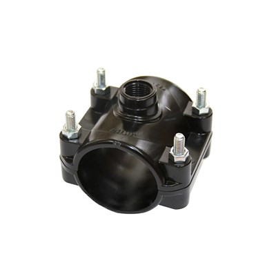 Седелка ПЭ с внут. труб. резьбой 50 - 1/2" 4 болта (обж.) ТПК-АКВА 520989