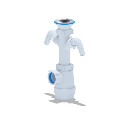 Сифон 1 1/2*40 Ani Грот с 2 носиками  А1100 АНИ пласт 506542