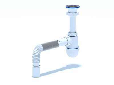 Сифон 1 1/2*40 Ani Грот с гофрой 40*40х50 А0115 АНИ пласт 504868