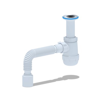 Сифон 1 1/2*40 Ani Грот с гофрой 40х50 А0510 АНИ пласт 513877