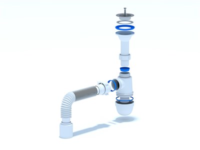 Сифон 1 1/2*40 Ani прямоточ.40*40*50 D0115 АНИ пласт 501617