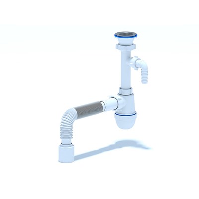 Сифон 1 1/2*40 Ani с носиком, с гофрой 40*50 C0310 АНИ пласт 505283