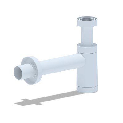 Сифон 1 1/4*40 Ani без выпуска с трубой 40*40 BRB1004 АНИ пласт БЕЛЫЙ 521188