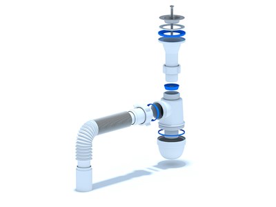 Сифон 1 1/4*40 Ani с гофрой 40*40 C2005 АНИ пласт 350518