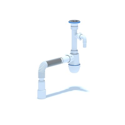 Сифон 1 1/4*40 Ani с носиком, с гофрой 40*40*50 C1315 АНИ пласт 506817