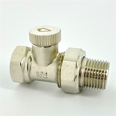 Вентиль обратный НВ 1/2" никелированный с разъемным соединением, Element 862506