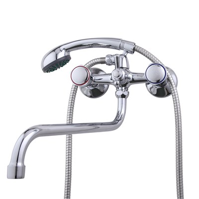 Смеситель для ванны и раковины 1/2 кер F2209 FRAP с шар перекл ПЕНТА, S излив, хром, латунь 509240