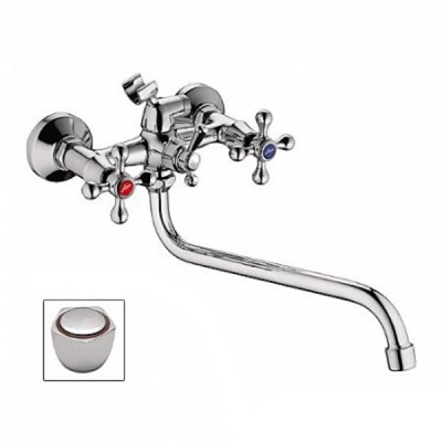 Смеситель для ванны и раковины 1/2 кер L2209 Ledeme с шар перекл, латунь 505420