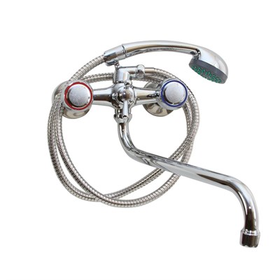 Смеситель для ванны и раковины 1/2 кер T.MARKT 08-2003 Восьмерка ШАР ПЕРЕКЛ 520047