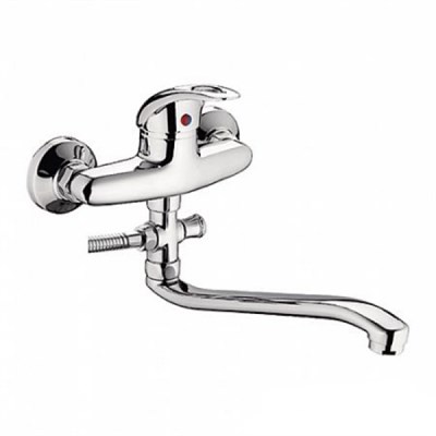 Смеситель для ванны и раковины 40к L2102-В Ledeme б/отв L-нос, силумин 501834