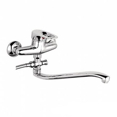 Смеситель для ванны и раковины 40к L2128 Ledeme  с отв S-нос, латунь 502860