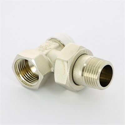 Вентиль обратный угловой НВ 1/2" с разъёмным соединением, никелированный 878931