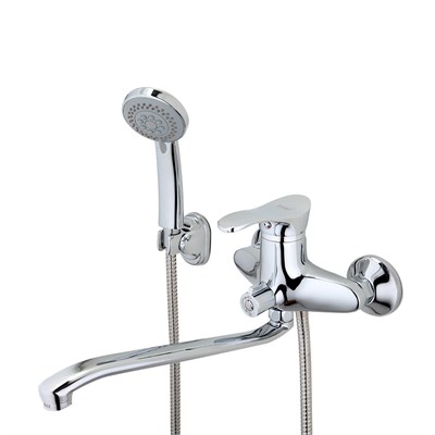 Смеситель для ванны и раковины 40к F2201 FRAP (длин. пов. S излив, хром, латунь) 511303