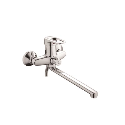 Смеситель для ванны и раковины 40к L2228-B Ledeme с отв див в корпусе L-нос, силумин 513940