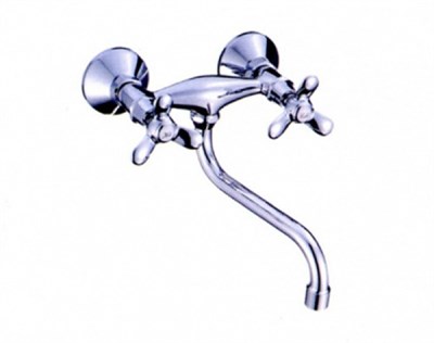 Смеситель для кухни настенный 1/2 кер L4612 Ledeme нижний, силумин 507166