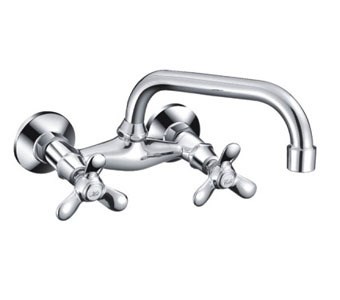 Смеситель для кухни настенный 1/2 кер F4712 FRAP Трилистник (верхний пов.излив, ХРОМ, силумин) 518862