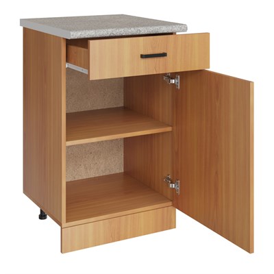 Стол разделочный 50 ольха (1 ящик), столешница гранит пёстрый 523291